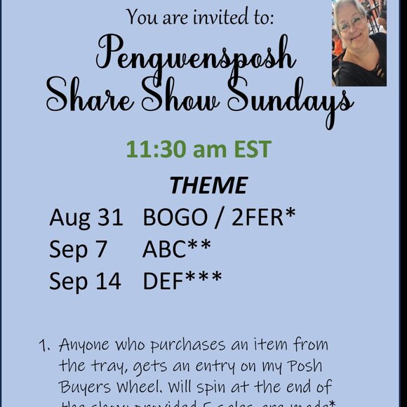 Share Show Sundays - 11:30 am EST - Pengwensposh - Picture 1 of 10